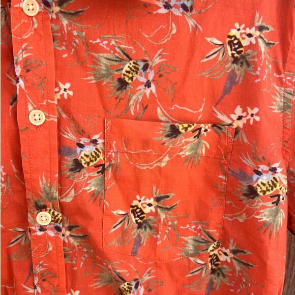 Corridor New York | Men's Tart Hawaiian Print S/S Shirt Ruby Size Medium - Picture 4 of 9